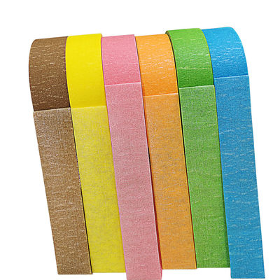 کاغذ برنج 2 اینچ نوار رنگی باریک مقاوم در برابر حرارت چسب لاستیک طبیعی