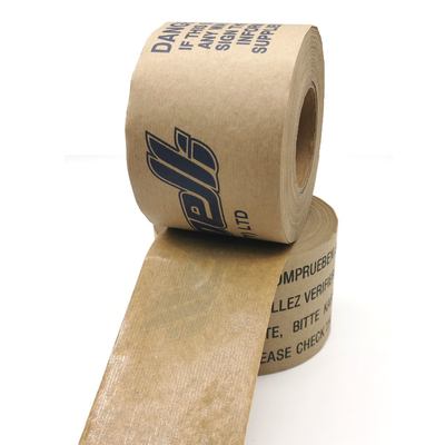فروش مستقیم کارخانه نوار کاغذی کرافت قهوه ای دوستدار محیط زیست تک طرفه برای آب بندی جعبه