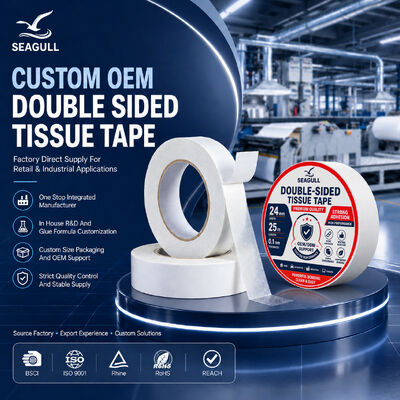 نوار کاغذی دو طرفه آکریلیک چپکنده برای لامین کردن