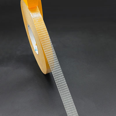 نوار فایبرگلاس دو رو با چسبندگی لایه برداری 72 اونس بر اینچ، مقاومت کششی 45 پوند بر اینچ و 5-7٪ ازدیاد طول در هنگام پارگی