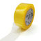نوار بسته بندی Bopp شفاف زرد مایل به 45 میلی متر برای آب بندی کارتن